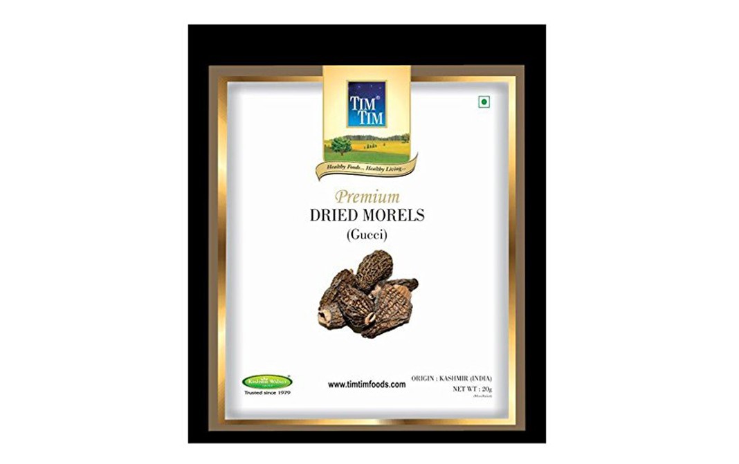 Tim Tim Premium Dried Morels (Gucci)   Box  20 grams
